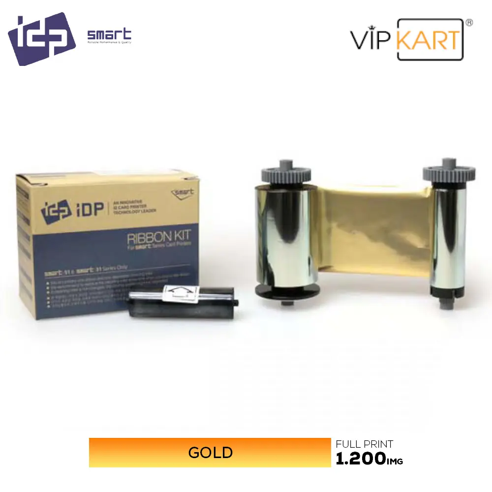 IDP Smart 659374 Gold (Altın) Monochrome Ribon – 1200 Baskı