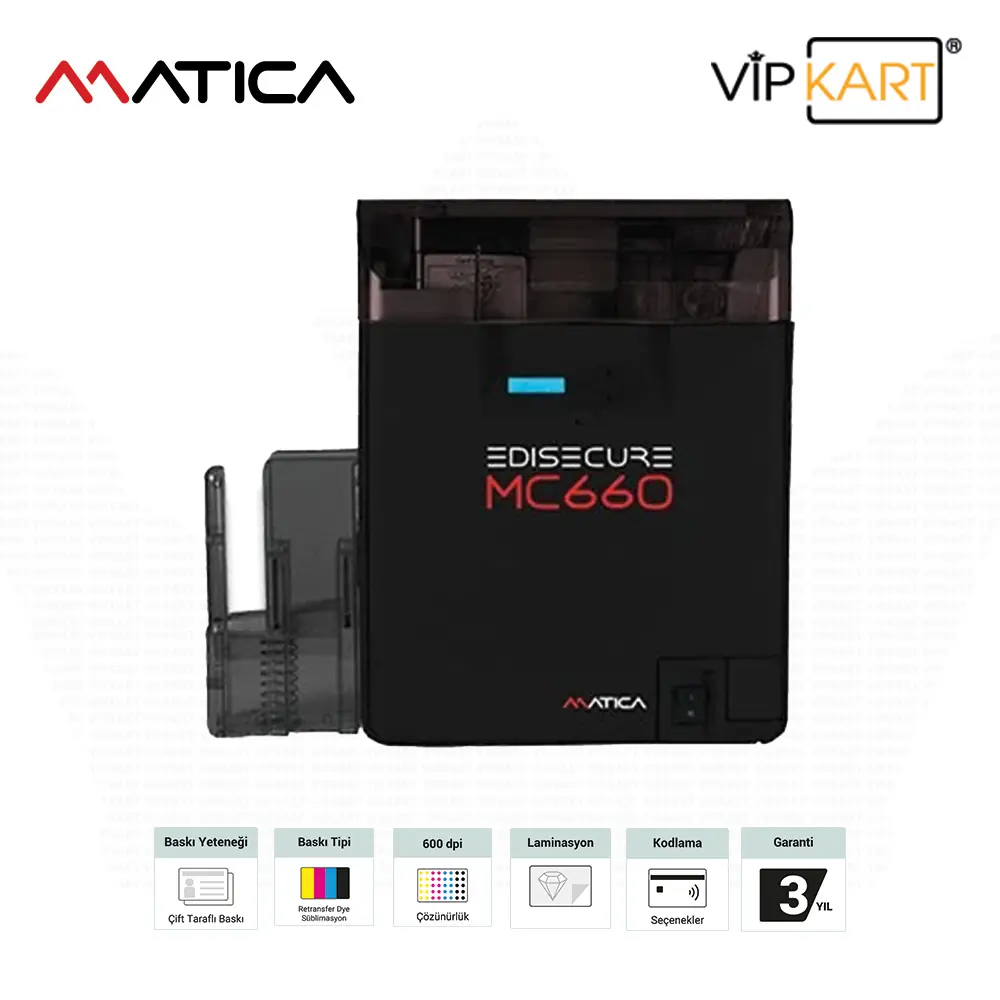Matica MC660 Kart Yazıcı - Çift Yüz | ReTransfer Baskı [RT]
