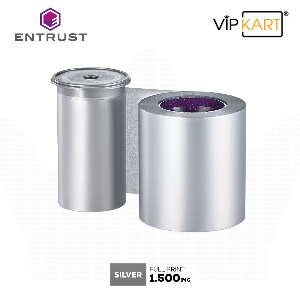 Entrust Datacard 525900-006 Silver Matte (Gümüş) Monochrome Ribon – 1500 Baskı