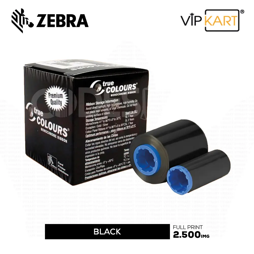 Zebra 800012-901 K (Siyah) Monochrome Ribon – 2500 Baskı