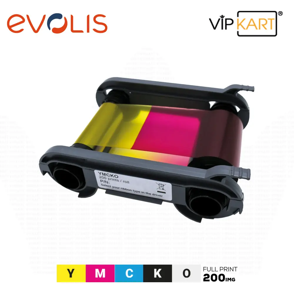 Evolis R5F202E100 YMCKO Ribon – 200 Baskı