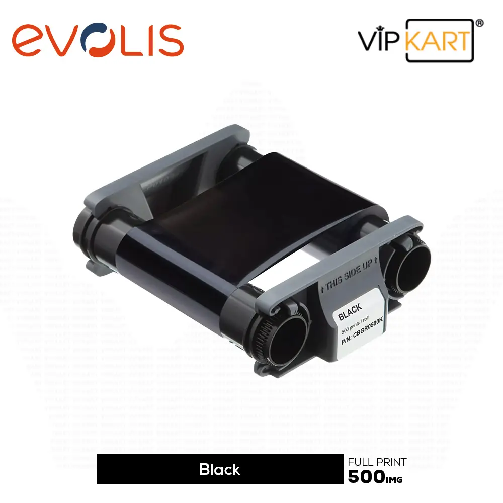 Evolis CBGR0500K K (Siyah) MonoChrome Ribon – 500 Baskı