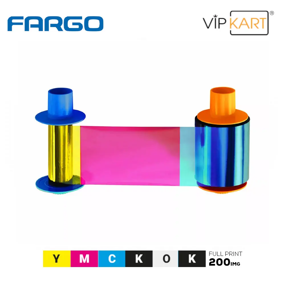 Fargo HID 45110 YMCKOK Ribon – 200 Baskı