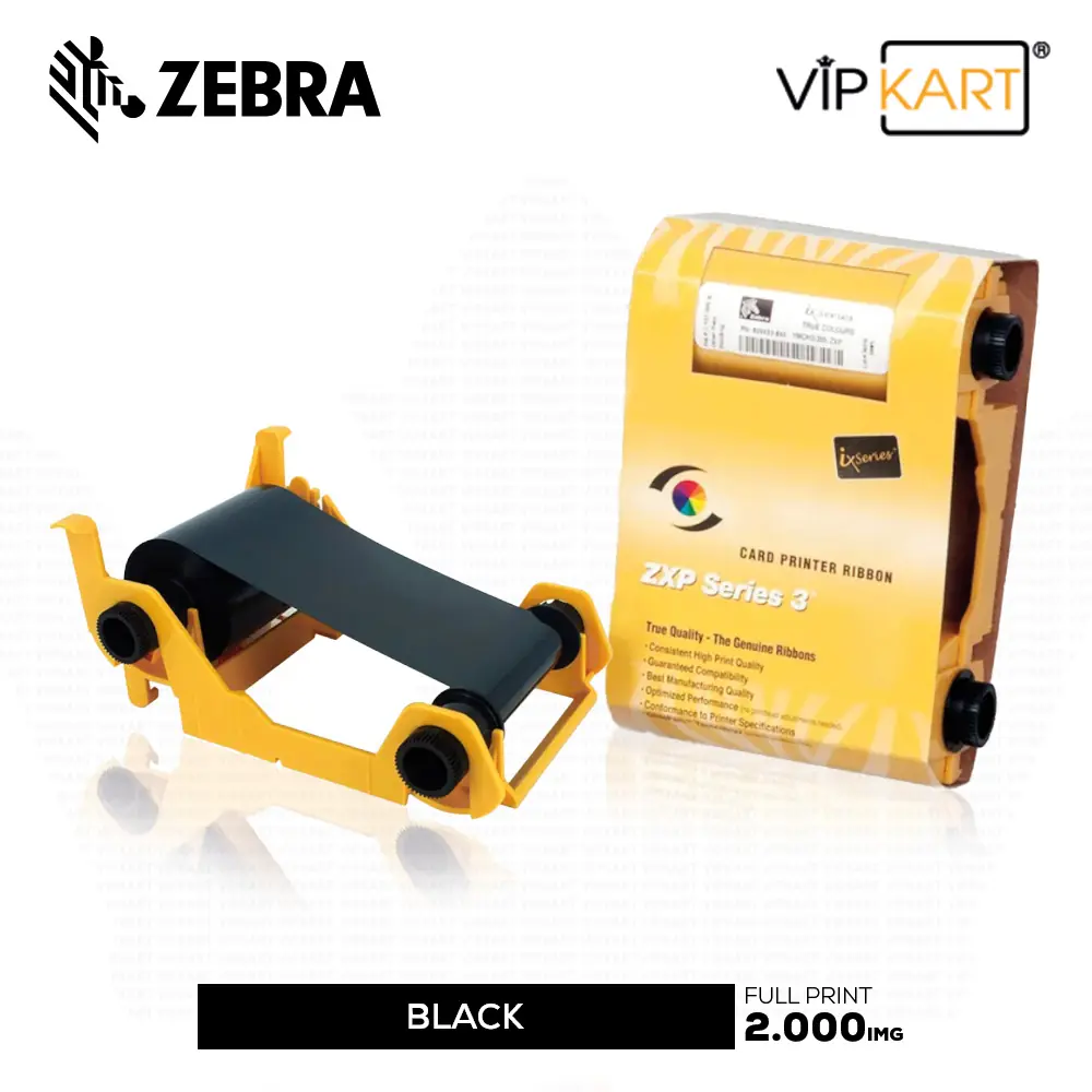 Zebra 800033-301 K (Siyah) Monochrome Ribon – 2000 Baskı