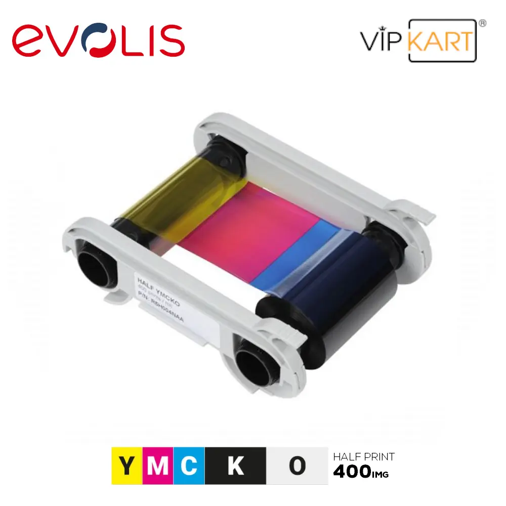 Evolis R5H004NAA ymcKO Yarım Panel Ribon – 400 Baskı