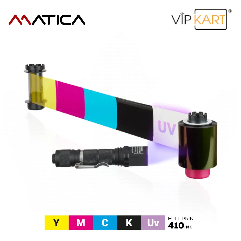 Matica YMCKUv Platinum ReTransfer Film Ribon – 410 Baskı