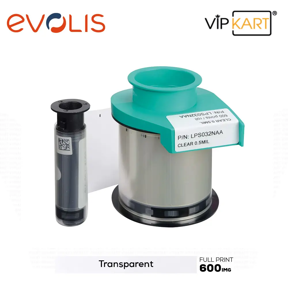 Evolis LPS032NAA Şeffaf Laminasyon Filmi 0.5mm – 600 Baskı