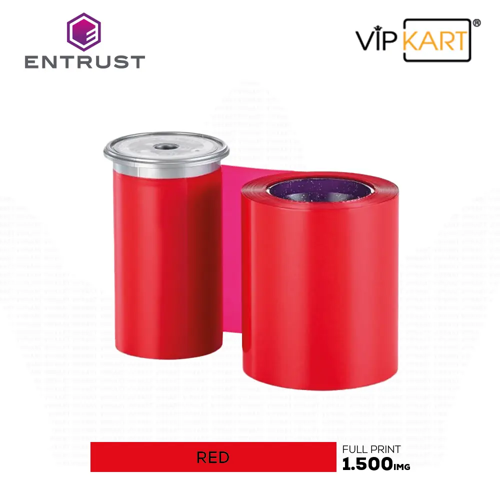 Entrust Datacard 532000-005 Red (Kırmızı) Monochrome Ribon – 1500 Baskı