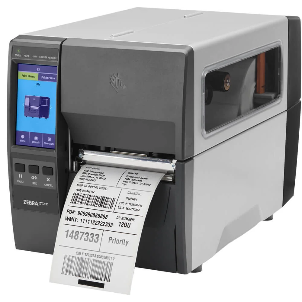 Zebra ZT231 Endüstriyel Barkod Yazıcı 203 Dpi