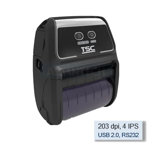 TSC Alpha-4L Taşınabilir Barkod Yazıcı Ekransız